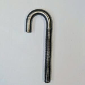 J-Bolt (J-RND), 3/8 x 2 1/2, 304 Stainless Steel (SS)