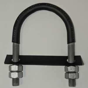 Fig. 137 - 1/4 x 1/2 Round U-Bolt (U-RND), Hot-Dip Galvanized (HDG) & ProCoated, with Neo-Pad & 4 nuts