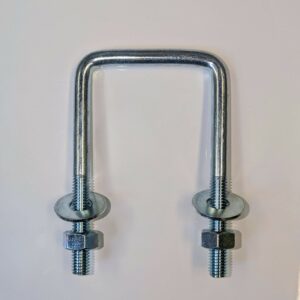 3/8 x 3 Square U-Bolt (U-SQR), Zinc Plated